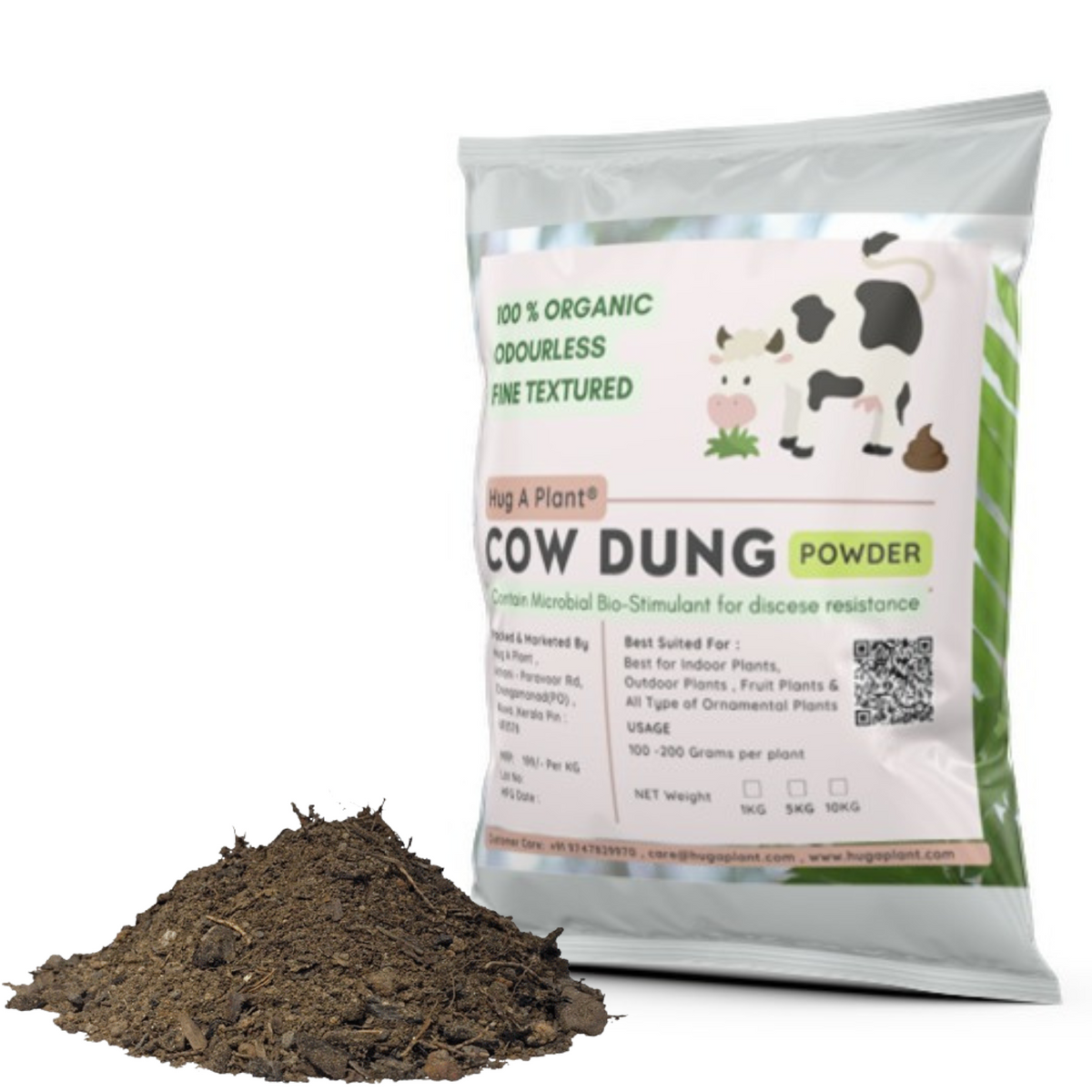 Hug A Plant Cow Dung For Plants 1Kg